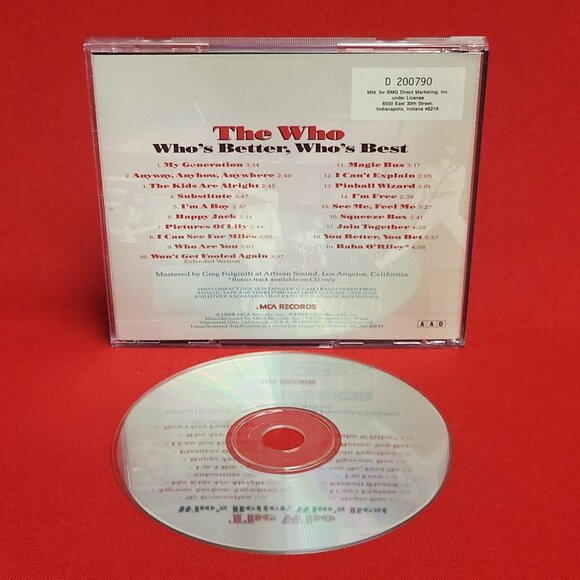 The Who Who's Better Who's Best This Is The Very Best of The Who CD 1988 - Picture 8 of 8
